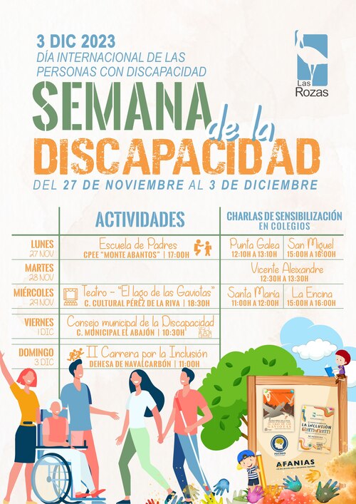 Cartel Semana de la Discapacidad Las Rozas
