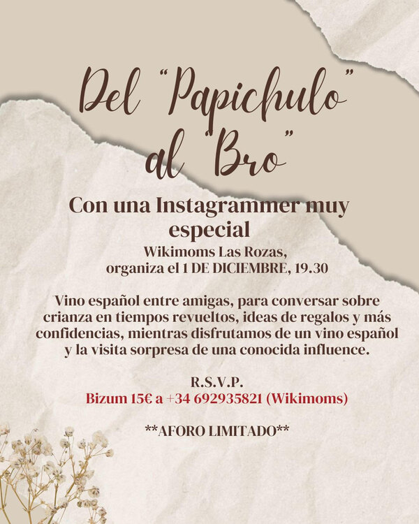 Cartel Wikimoms las Rozas