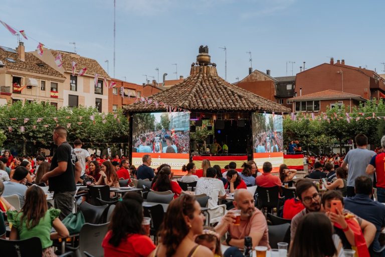 mundial en la plaza de españa